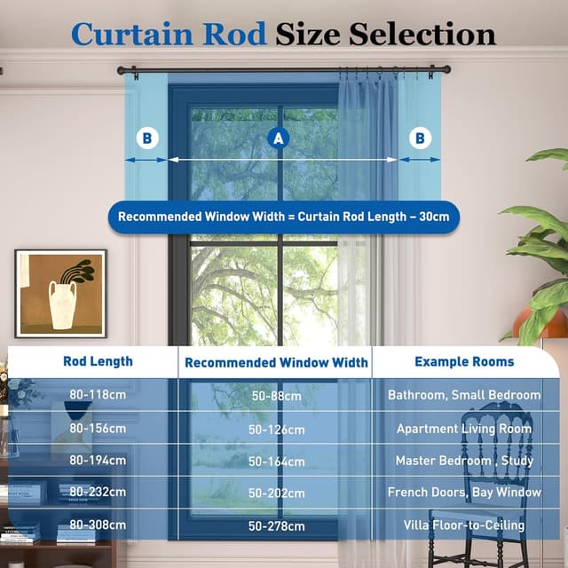 Thumbnail 3 de Yeabett Gardinenstange 80–194 cm