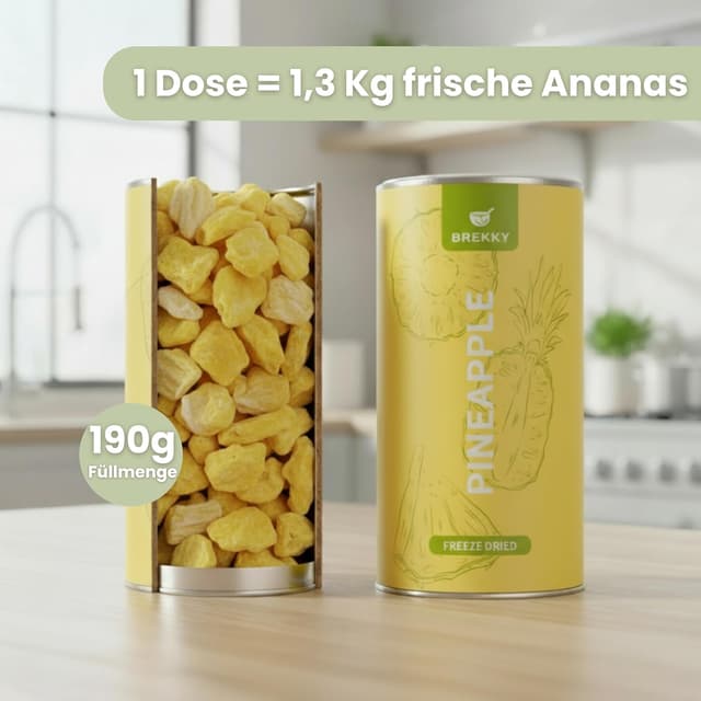 Thumbnail 5 de BREKKY Gefriergetrocknete Ananas