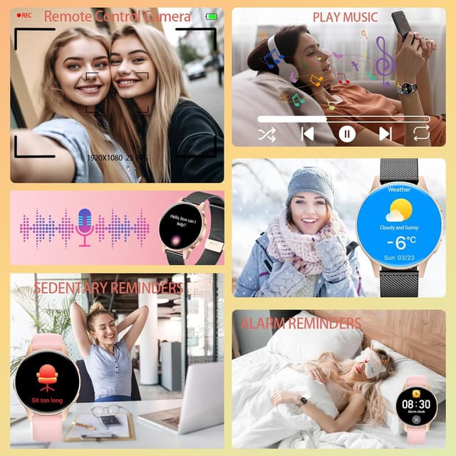 Thumbnail 6 de 2025 Reloj Inteligente Mujer con Siri y HRV