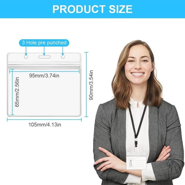 Detalle 2 de Vicloon porte badge 30 pièces PVC