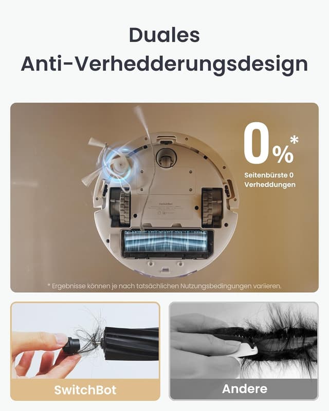 Detalle 2 de SwitchBot K11+ Saugroboter mit 6000 Pa