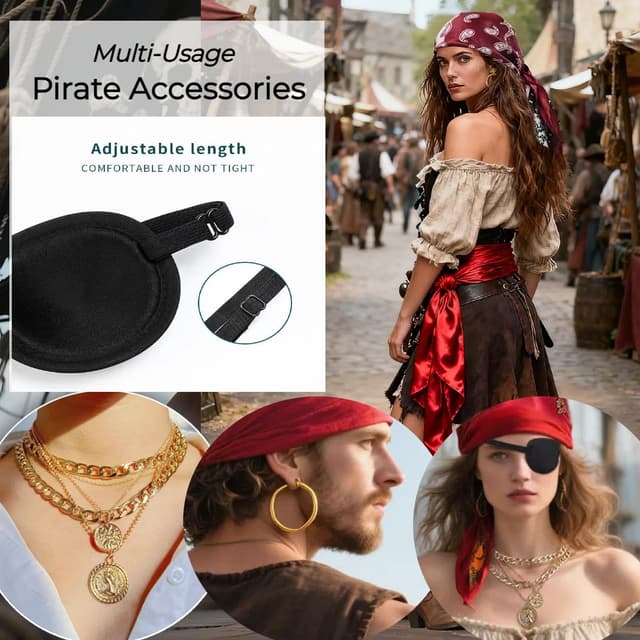 Thumbnail 4 de Kasahara Ensemble Accessoires Pirate Déguisement