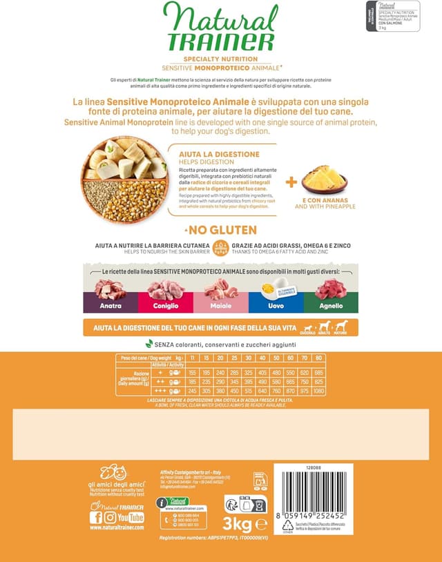 Thumbnail 2 de Natural Trainer Sensitive Hundefutter 3 kg