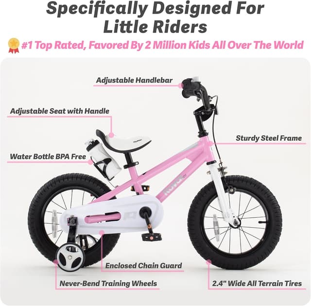 Detalle 2 de RoyalBaby Kids Bike Freestyle 14-inch kids bicycle