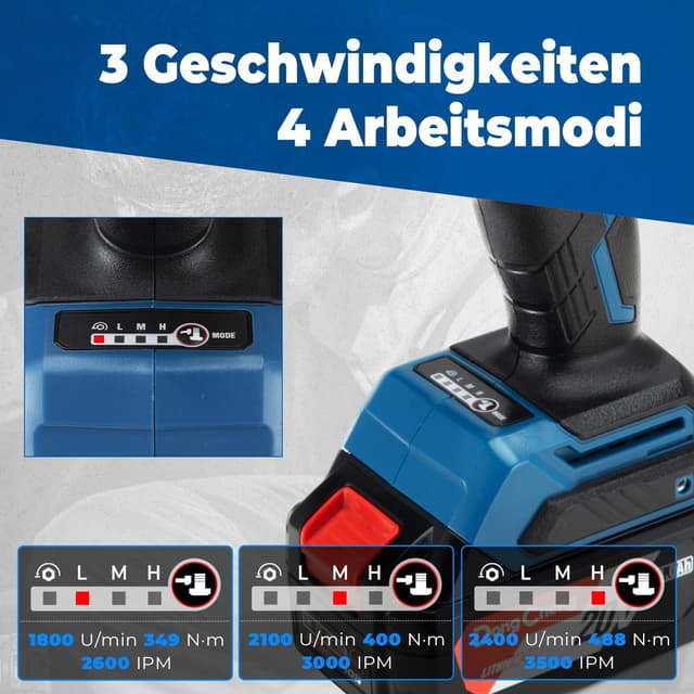 Thumbnail 3 de Dong Cheng Schlagschrauber 18V 488 Nm