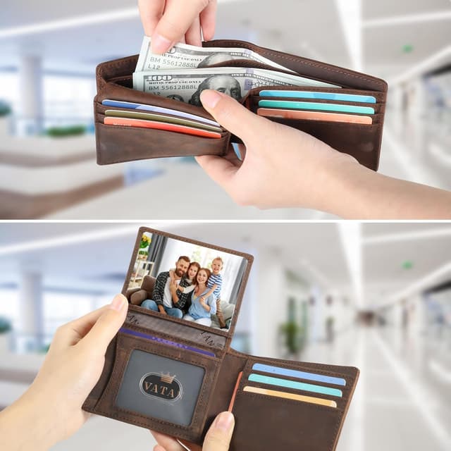 Detalle de Vatan Wallet slim RFID wallet for 15 cards