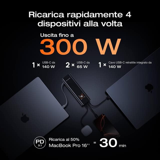 Detalle 2 de EcoFlow RAPID Pro power bank 27650mAh 300W