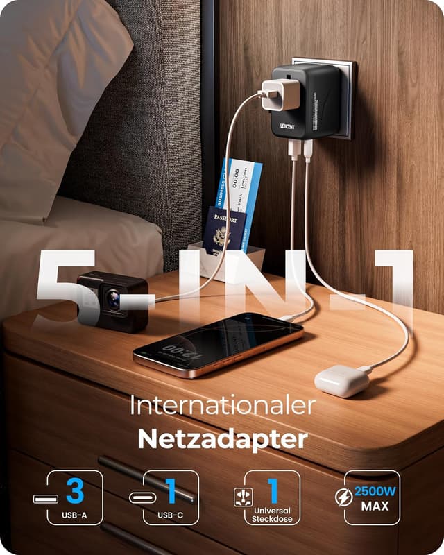 Thumbnail 3 de LENCENT Reiseadapter Weltweit