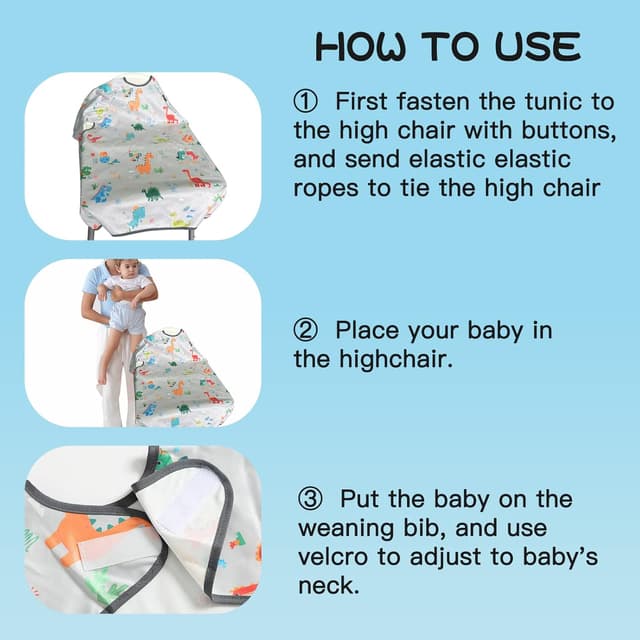 Thumbnail 6 de PewinGo weaning bib with sleeves