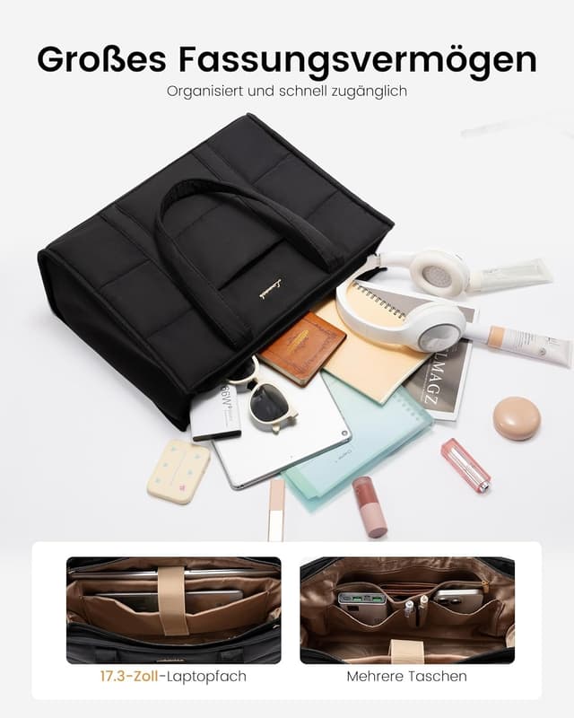 Detalle 2 de LOVEVOOK Handtasche 17 Zoll Laptoptasche