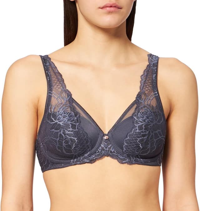 Detalle de Triumph Wild Peony Florale WP women’s padded bra with lace and spacer cups