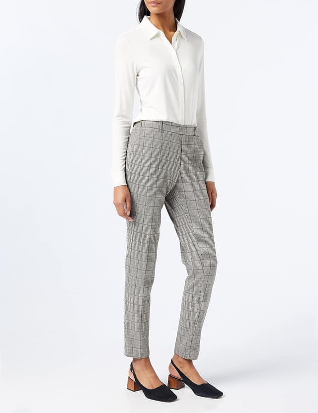 Detalle de Marc O’Polo Damen Jerseybluse mit Stretch-Anteil und Spitzkragen (Regular Fit)