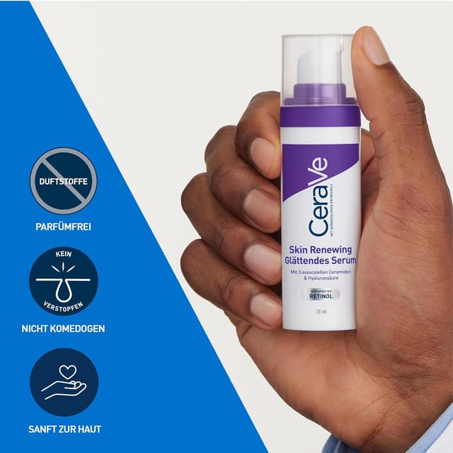 Detalle de CeraVe Skin Renewing Retinol Serum – Retinol-Serum für die Hauterneuerung