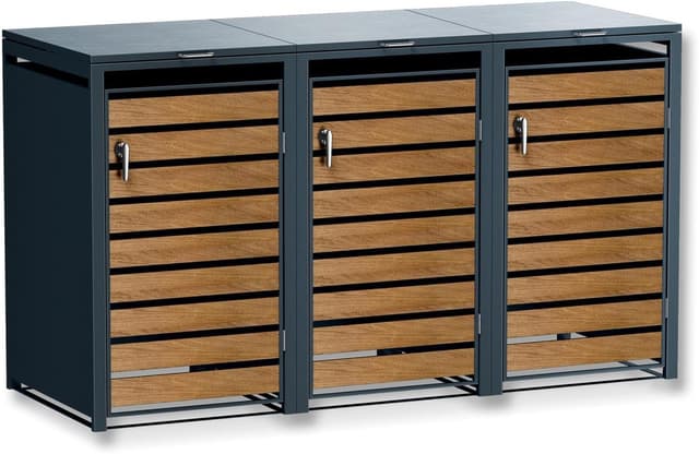 Detalle de Metzler Mülltonnenbox 3er 240L