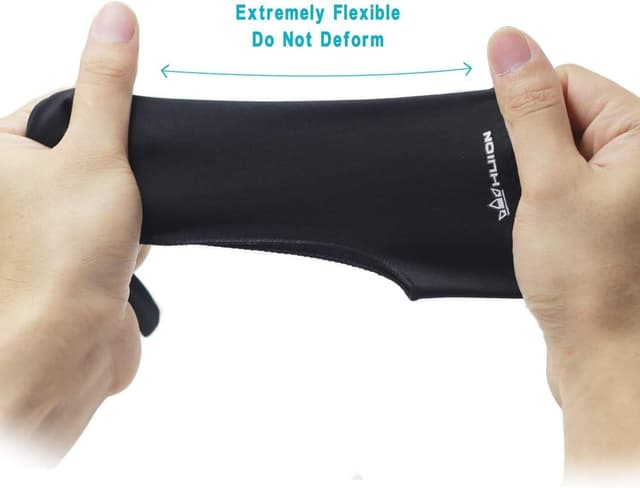 Detalle de Huion Cura Antifouling-Künstlerhandschuh für Grafiktabletts und Licht-Box-Anwender (Einheitsgröße)