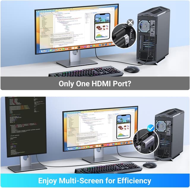 Thumbnail 4 de UGREEN 2 Pack DisplayPort to HDMI Adapter