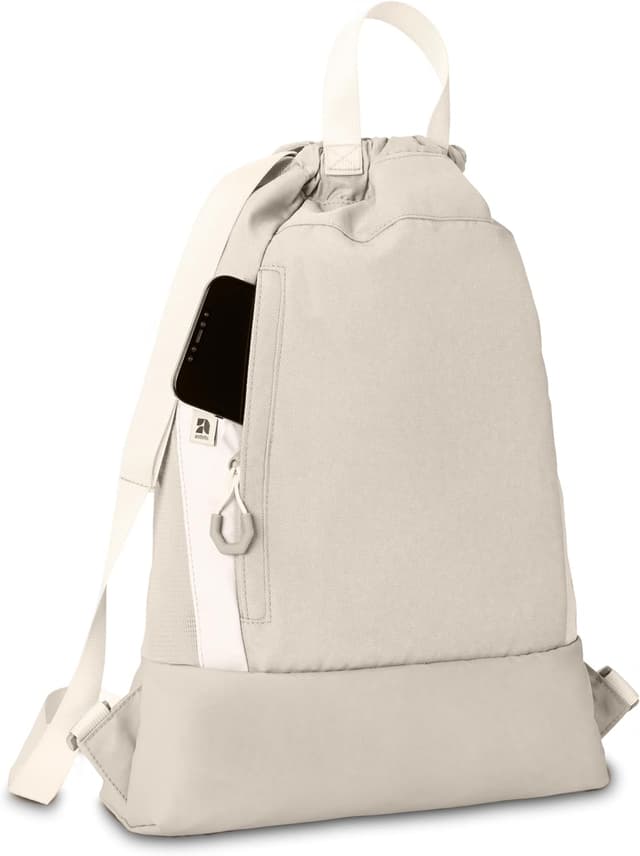 Detalle de AUDETIC Turnbeutel für Damen & Herren „Fit“ – Sportbeutel mit Kordelzug, verstellbaren Trägern, wasserabweisend (10 Liter)