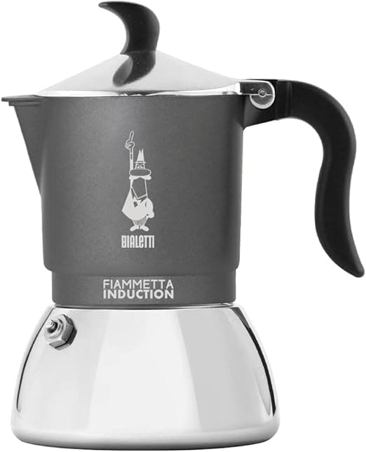 Detalle de Bialetti Fiammetta Cafetera Inducción 2 Tazas, Diseño Elegante