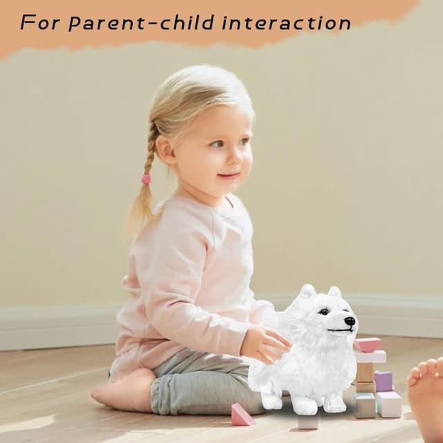 Detalle de lilizzhoumax Samoyed plush dog 32 cm