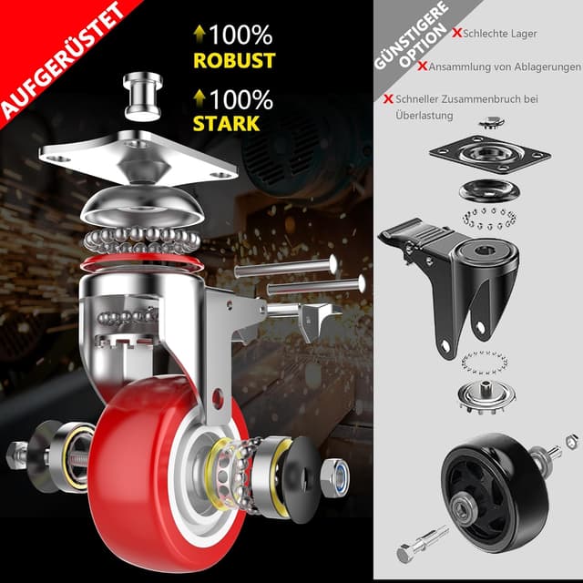 Thumbnail 1 de Deutnart Transportrollen 100 mm, 700 kg