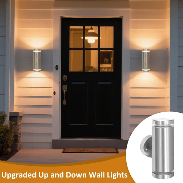 Detalle 2 de Mizlay Wandleuchte für Außen, 2x5 W GU10