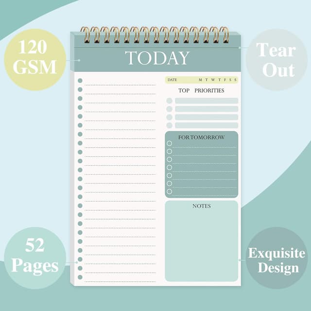 Detalle de Thboxes To Do List Notepad A5, 104 pages 🗒