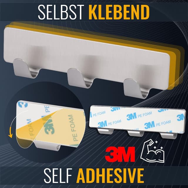 Thumbnail 1 de RICOO MH020-6 crochet mural 12 x 3 cm