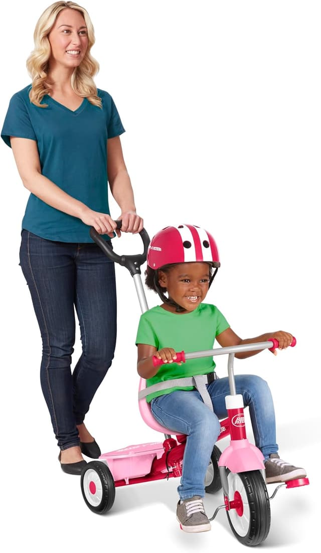 Thumbnail 4 de Radio Flyer 3-en-1 Tricycle Rose pour enfants de 1,5 à 5 ans ⚙