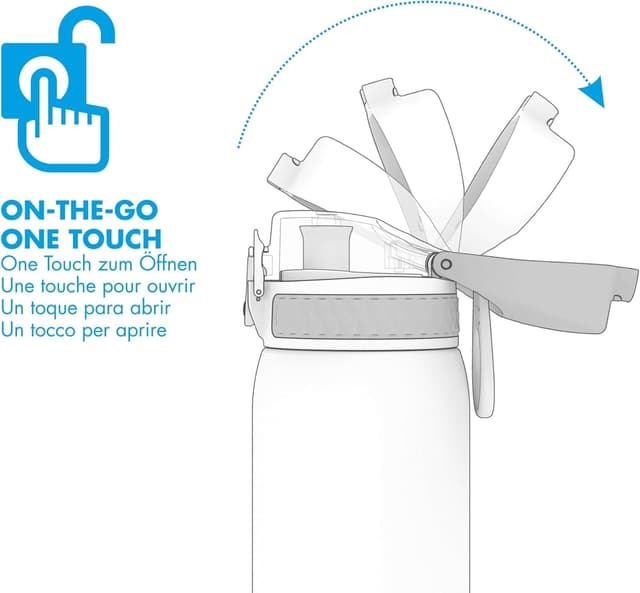 Thumbnail 1 de Ion8 Botella de Agua Inox para Niños, 400ml, Sin Aislamiento 🚰