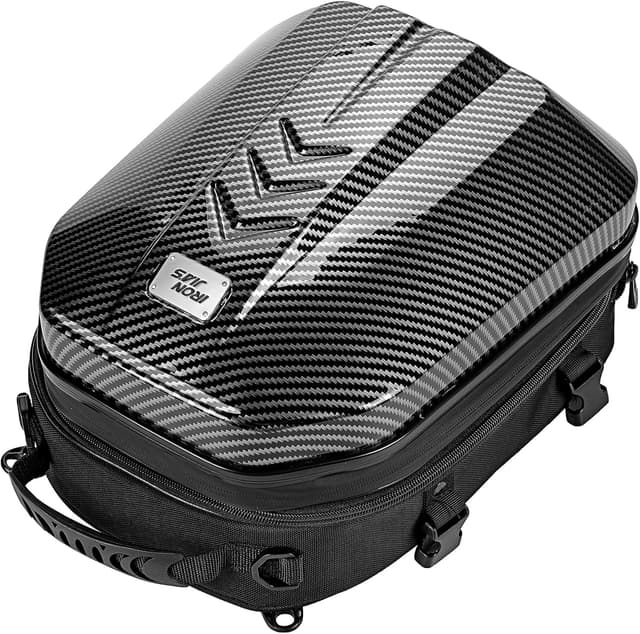 Detalle de Grapelet borsa posteriore impermeabile per moto con capacità espandibile 24L–35L e guscio rigido ABS