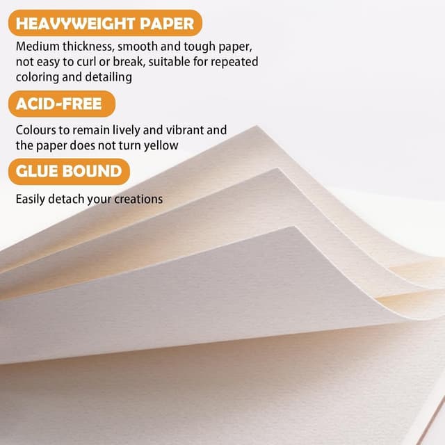 Detalle 2 de KONCCI Watercolour Paper Pad A4 300 GSM 🎨