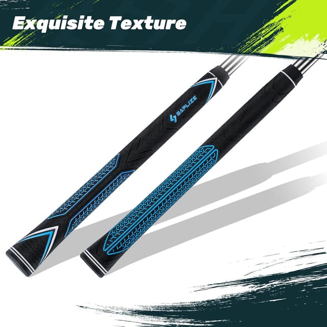 Detalle de SAPLIZE Golf Grips 13 Pack with Full Repair Kit (Standard, Midsize or Jumbo) – Non-slip rubber grips in 6 colours