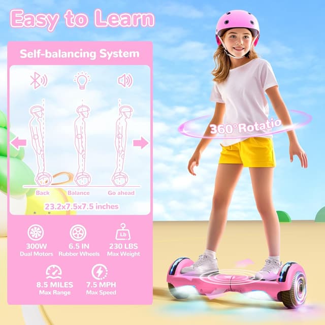 Thumbnail 4 de SISIGAD Hoverboard 6.5 pulgadas Self Balancing