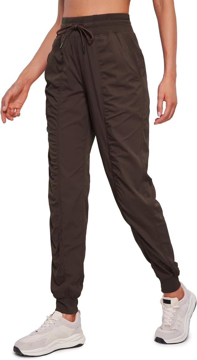 Detalle de Pantaloni atletici CRZ YOGA da donna morbidi e affusolati con coulisse e tasche da viaggio