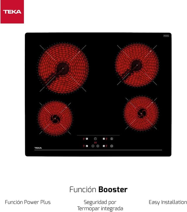 Detalle 2 de TEKA TZ 6415 Vitrocerámica 60 cm con Touch Control