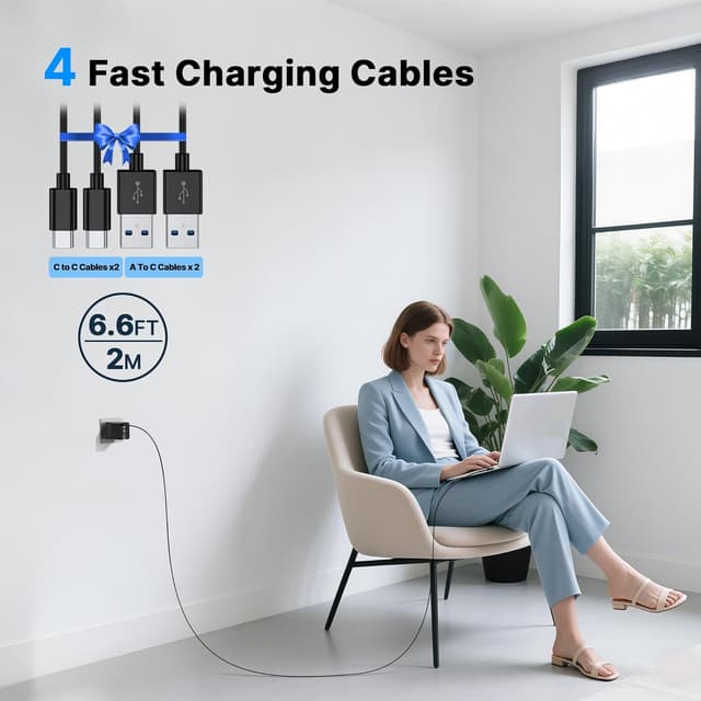 Detalle de 2 Pack 180W USB C Charger Block 🔌