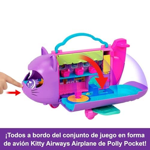 Detalle de Polly Pocket Adventures in Rio Kitty Airways cofre avión 🎲