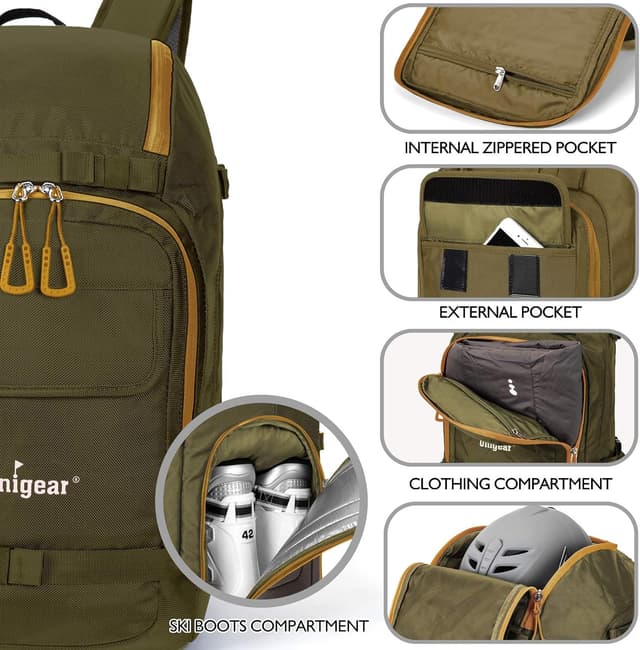 Detalle de Unigear Skischuhrucksack 50L/70L
