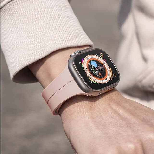 Detalle de MUENShop silicone strap with magnetic clasp for Apple Watch (38/40/41mm)