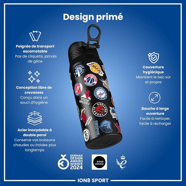 Thumbnail 5 de Ion8 Gourde thermique 750 ml NBA đ„€