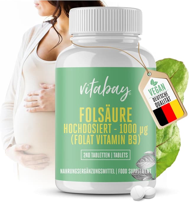 Imagen de Vitabay Folsäure 1000 mcg Tabletten 💊 en OfertitasTOP