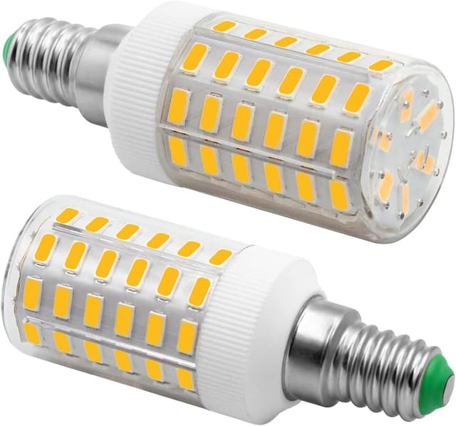 Detalle de BROLSKUN E14 LED Glühbirne (12V/24V, 6W) warmweiß 2700K, 600 lm – 2er-Set