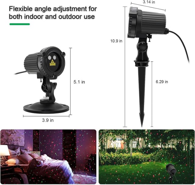 Detalle 2 de Projecteur laser de Noël extérieur 13,2 cm