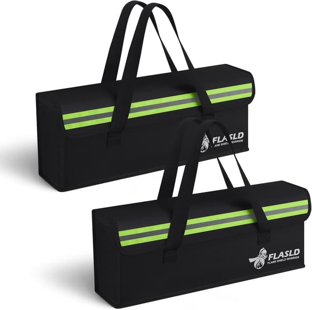 Detalle de FLASLD 2-Pack LiPo-Feuerfeste Tasche 49 x 11