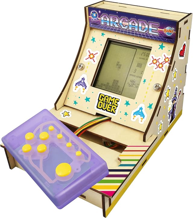 Detalle de Buki Cabinato Arcade 2167: kit per costruire un mini cabinato arcade con 12 giochi