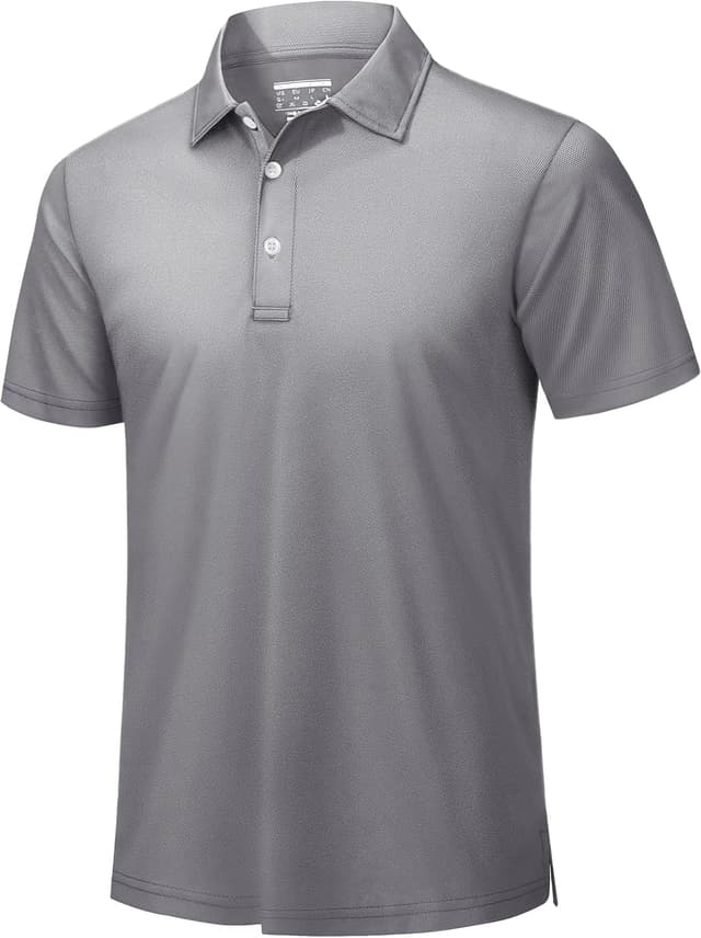 Detalle de TACVASEN men’s short-sleeve polo shirts for golf and outdoor sport