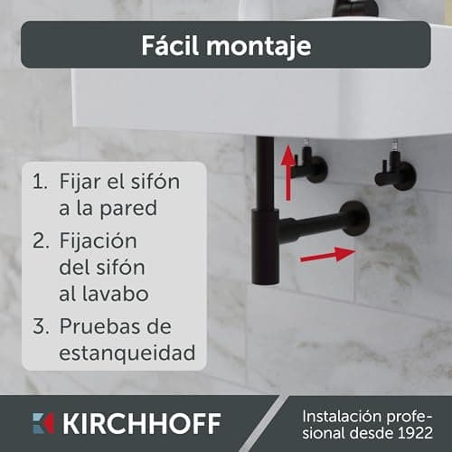 Thumbnail 2 de Kirchhoff 98803828 fregadero con sifón negro 🚰