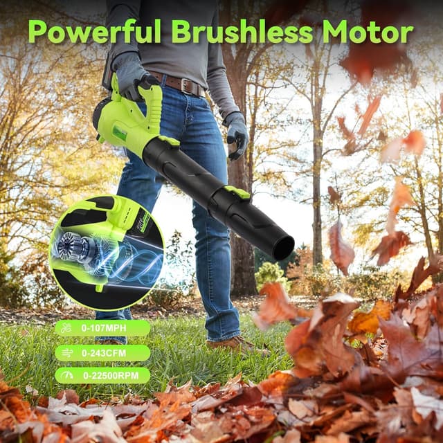 Detalle 2 de Soffiatore a batteria 20V 2×4,0Ah 🍃