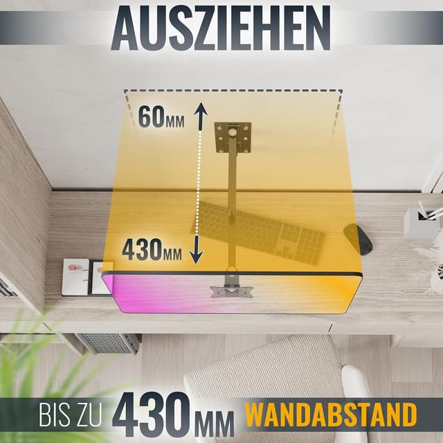 Thumbnail 6 de RICOO S2911 Monitorhalterung 13–34 Zoll