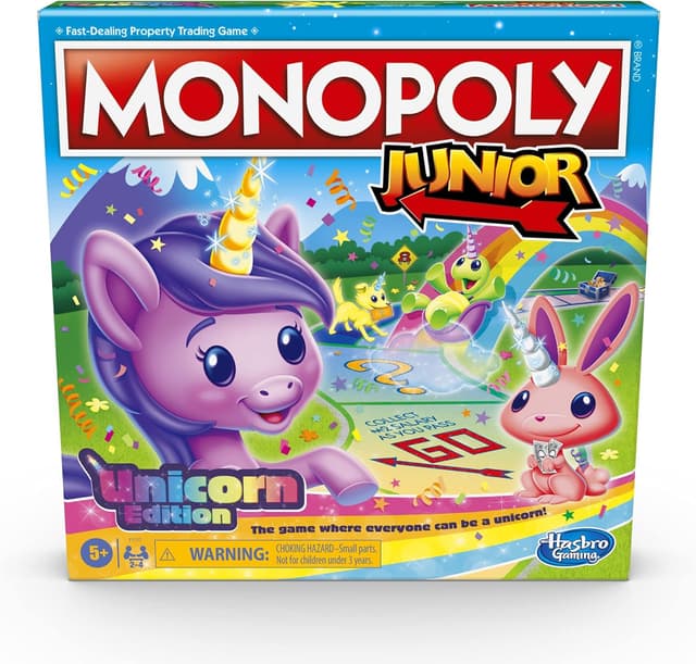 Detalle de Monopoly Junior Unicorn Edition Game 5+